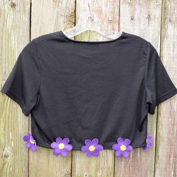 Flowered crop top - Picture 2 of 4